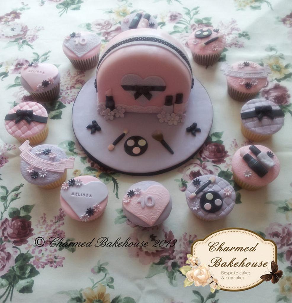 Vintage styled cupcakes - Decorated Cake by Charmed - CakesDecor