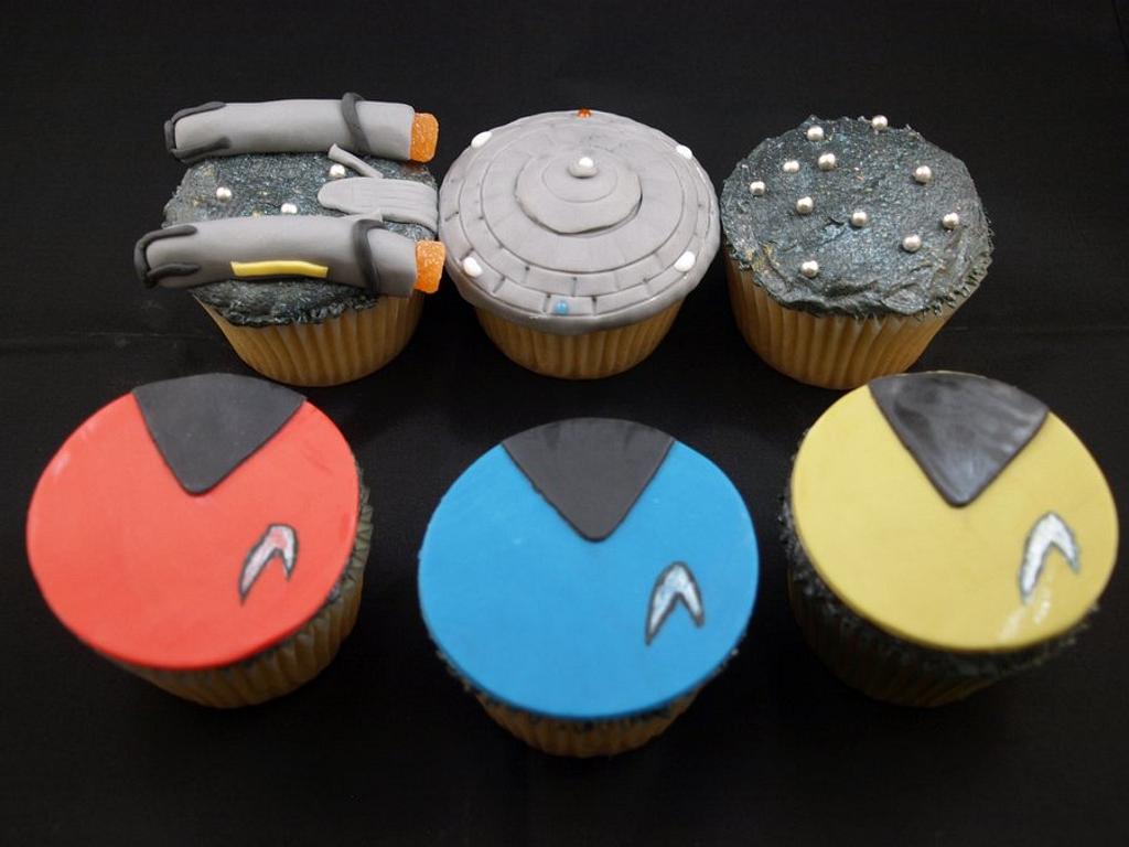 star trek themed cupcakes