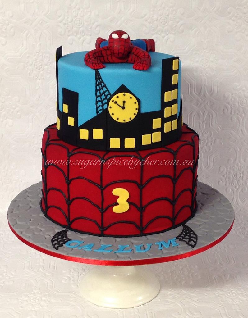Spider-man Themed Cake - Cake by Sugar n Spice by Cher - CakesDecor