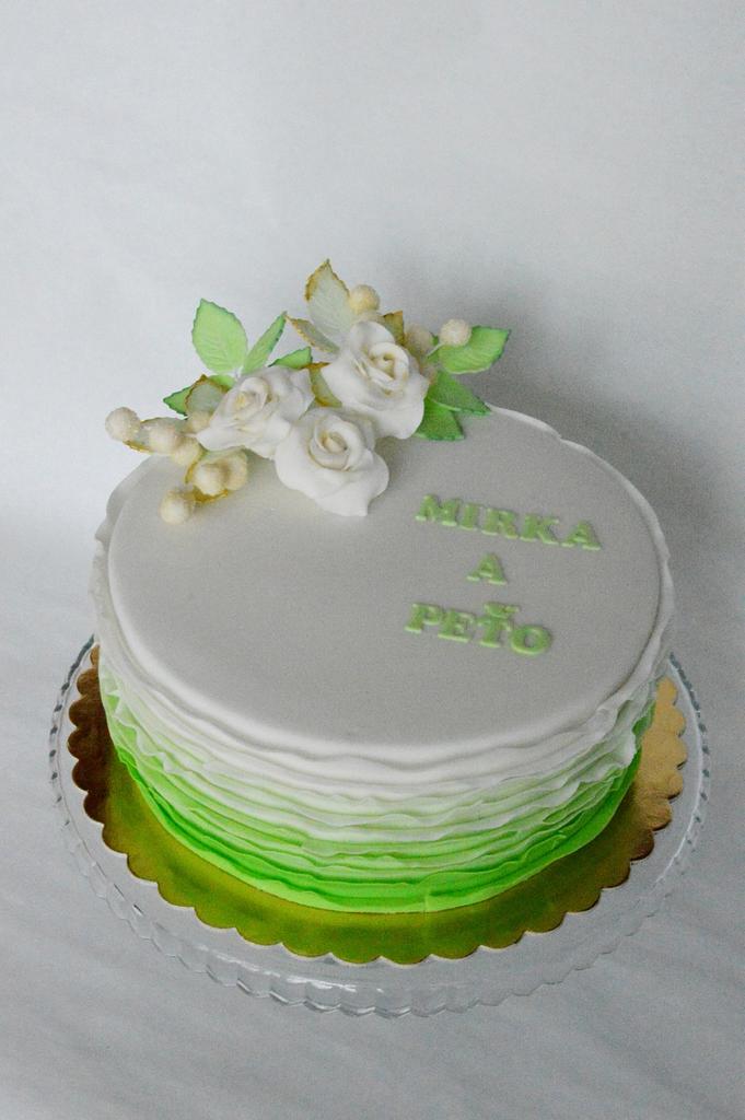 Birthday cake in green - Cake by m.o.n.i.Ä .k.a - CakesDecor