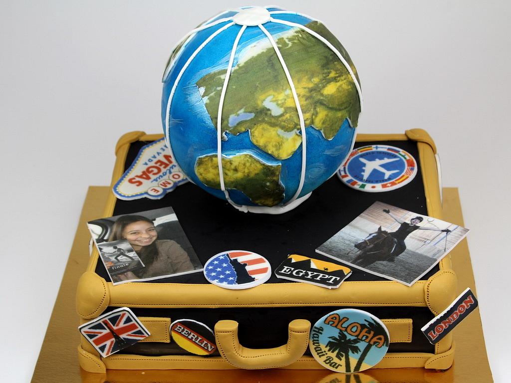 Globetrotter Birthday Cake Cake by Beatrice Maria CakesDecor