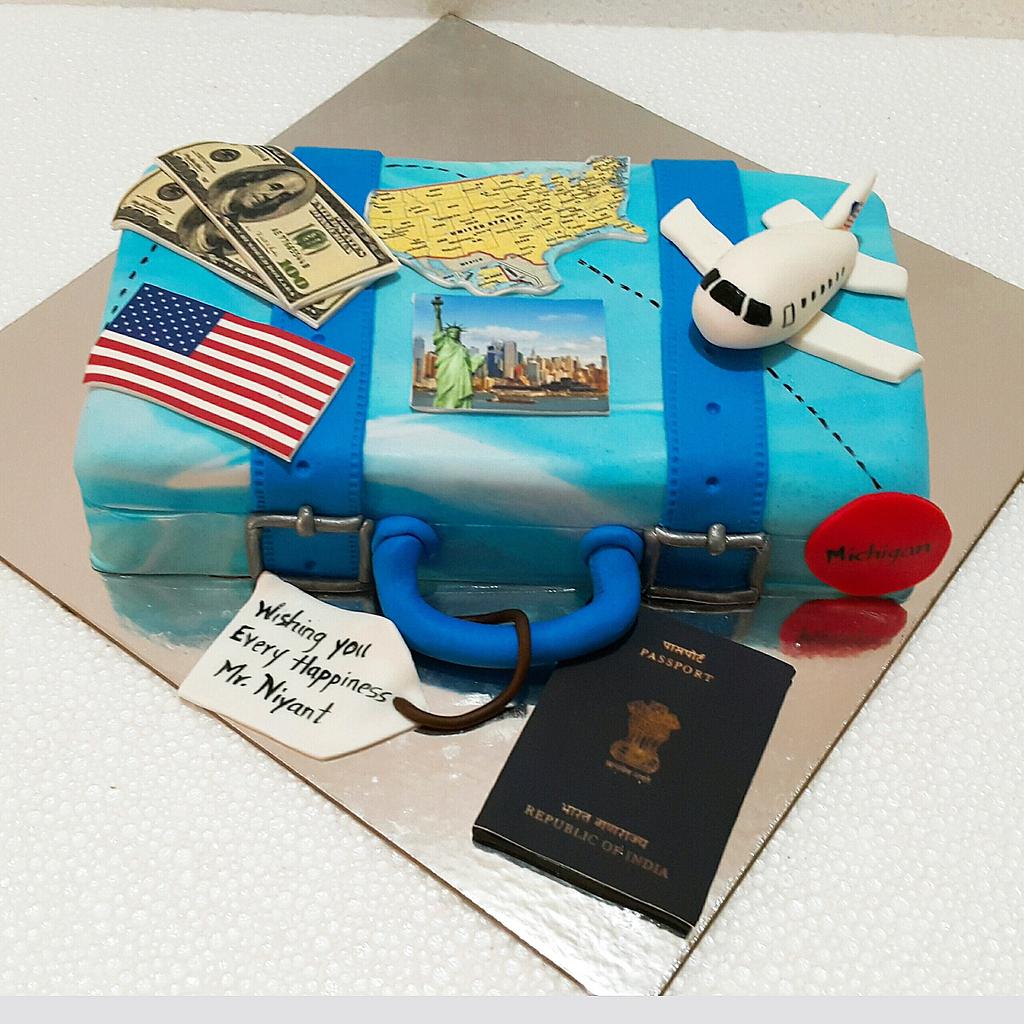 Bon Voyage Celebration Farewell Cake Two Stock Photo 1064306882 |  Shutterstock