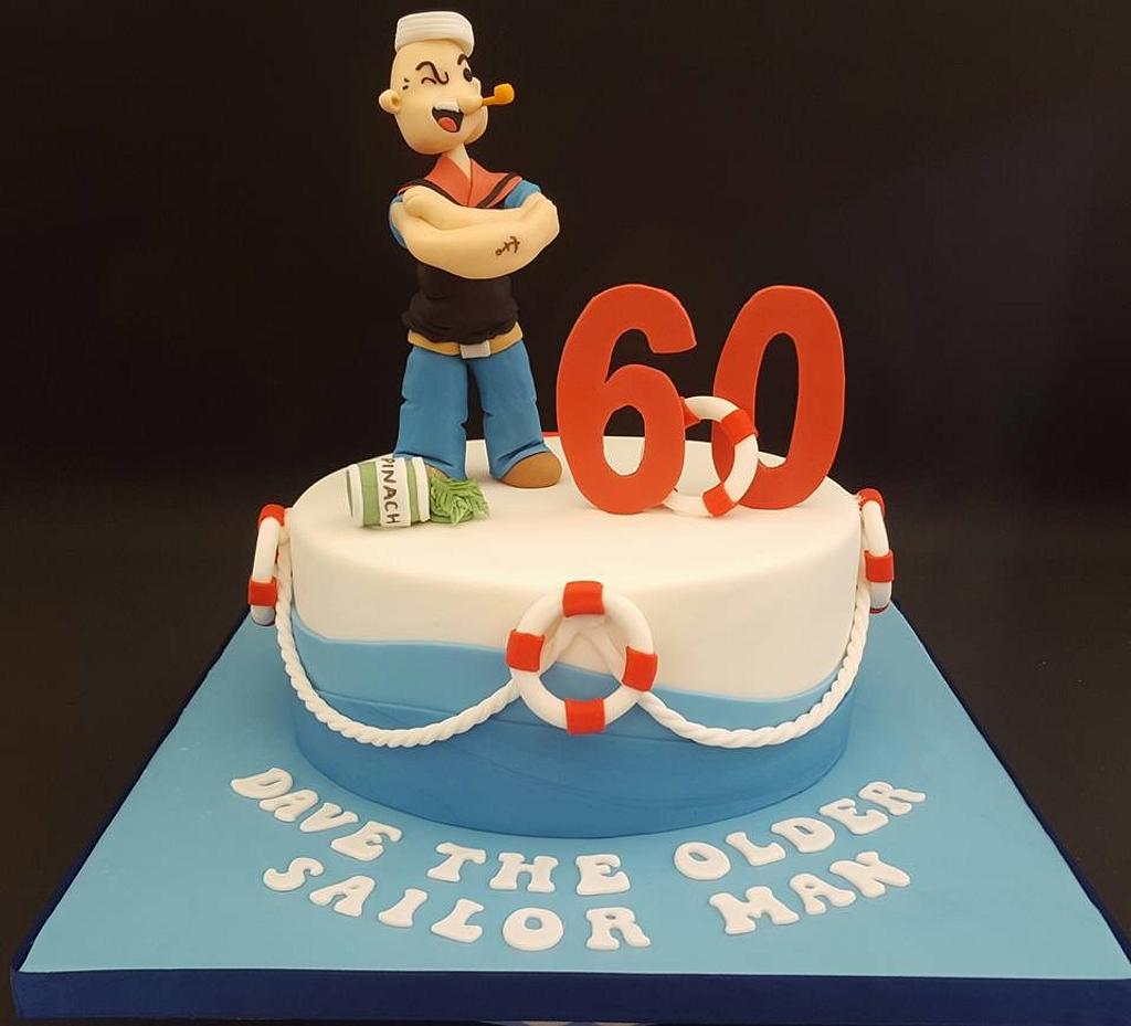 Popeye cake - Decorated Cake by Julie's Cake in a Box - CakesDecor