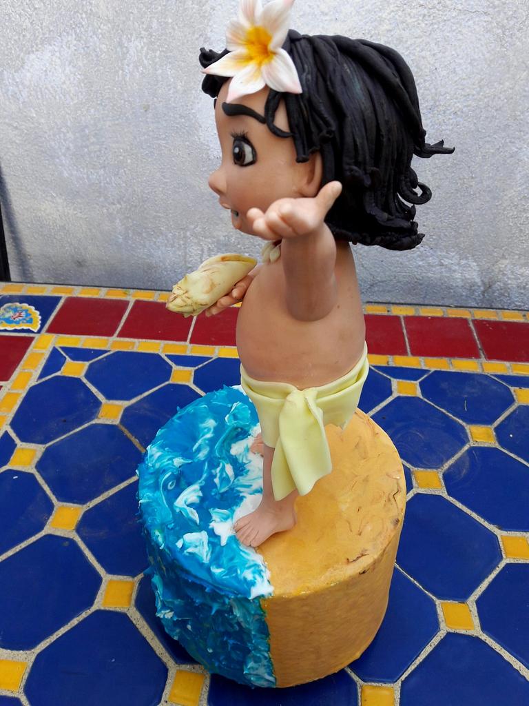 moana fondant figure