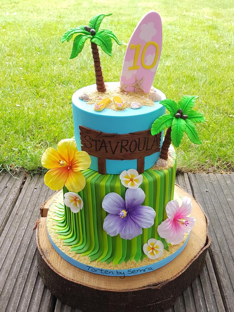 Tropical & Hawaii - Cake by TortenbySemra - CakesDecor