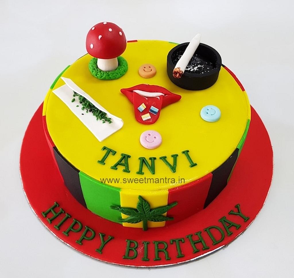 Weed Birthday Cake - Etsy UK
