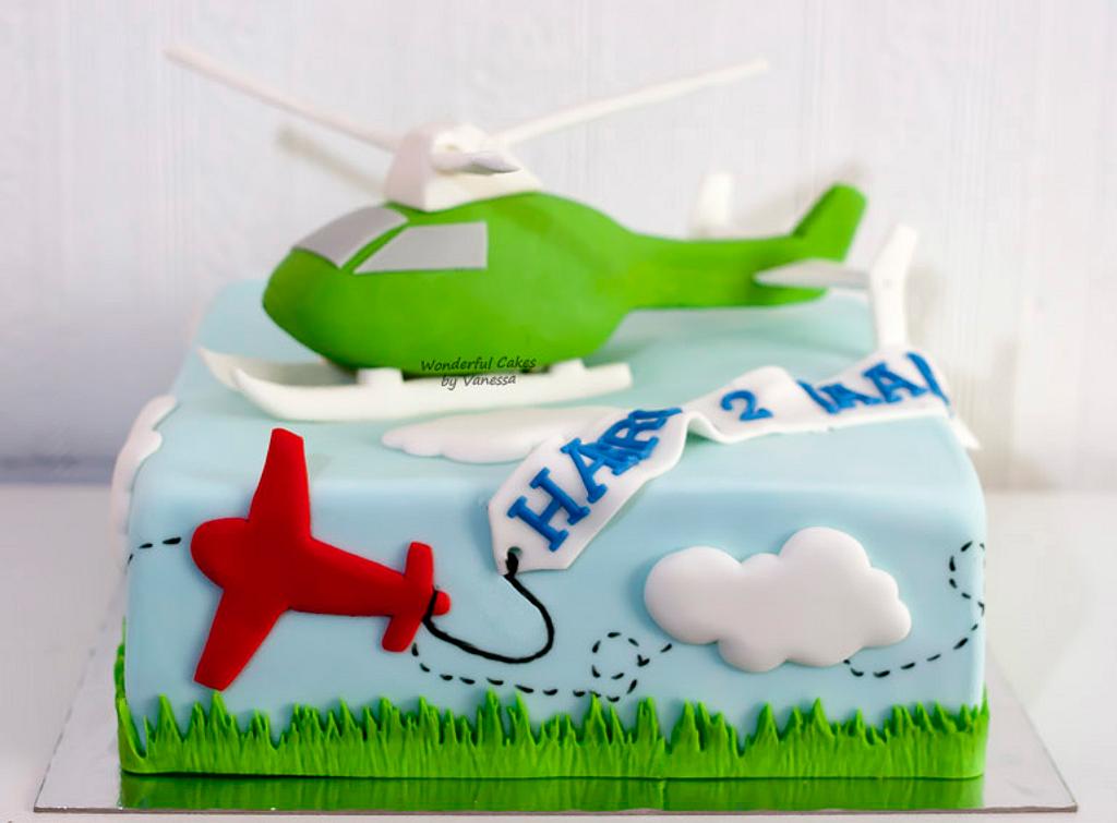 Simple Homemade Helicopter Cake