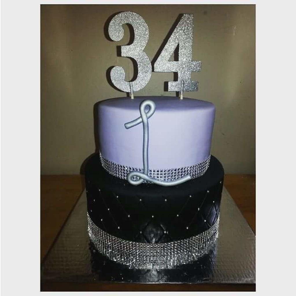 Number 34 Golden Acrylic Shiny Cake Topper | for Wedding Anniversary B –  Balloonistics