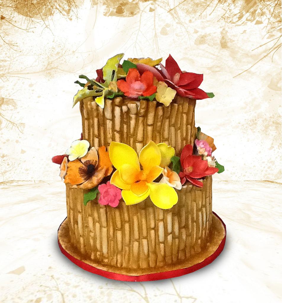 Hawaiian Themed Cake - Cake by MsTreatz - CakesDecor