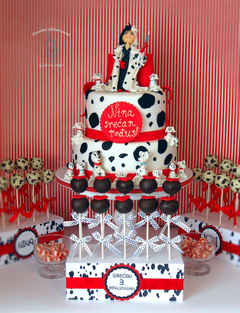 101 dalmation cake best sale