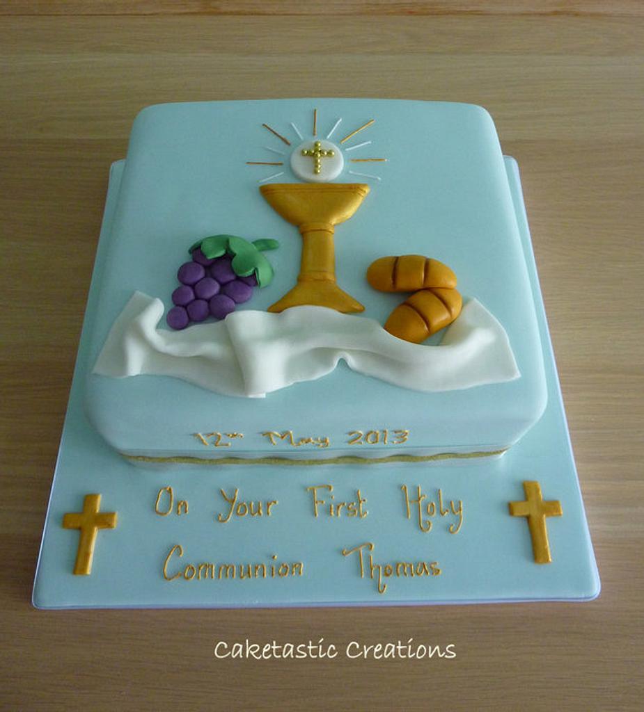 Chalice and host communion cake – The Cake Shop