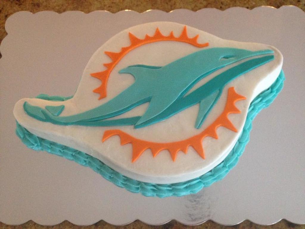 miami dolphins cake ideas