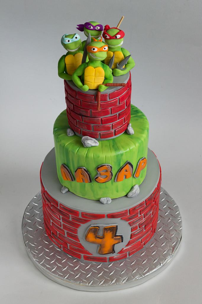 Ninja turtle cake - Cake by Dorsita - CakesDecor