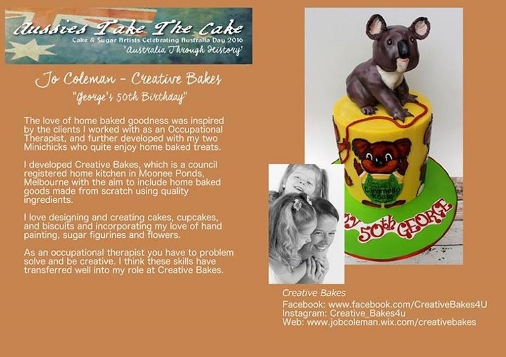 Aussie Takes the Cake Caramello Koala is 50!!!! Cake CakesDecor