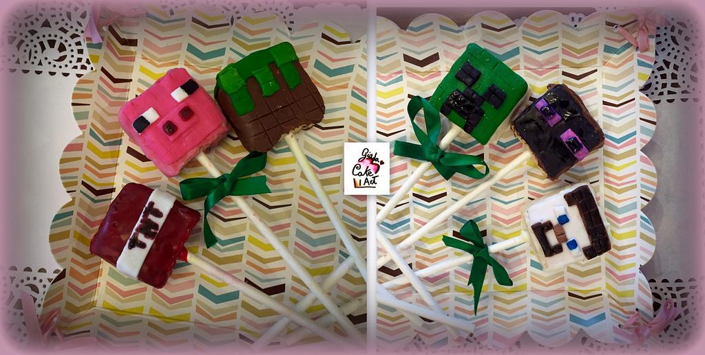Minecraft Rice Krispie treats 🤩 •... - Chocolaty Confections | Facebook