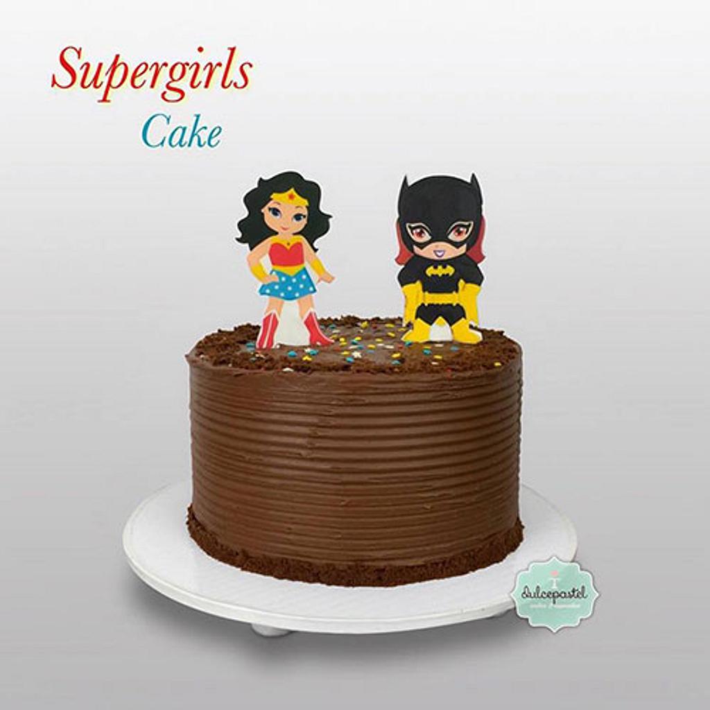 Torta Chocolate Supergirls - Decorated Cake by - CakesDecor