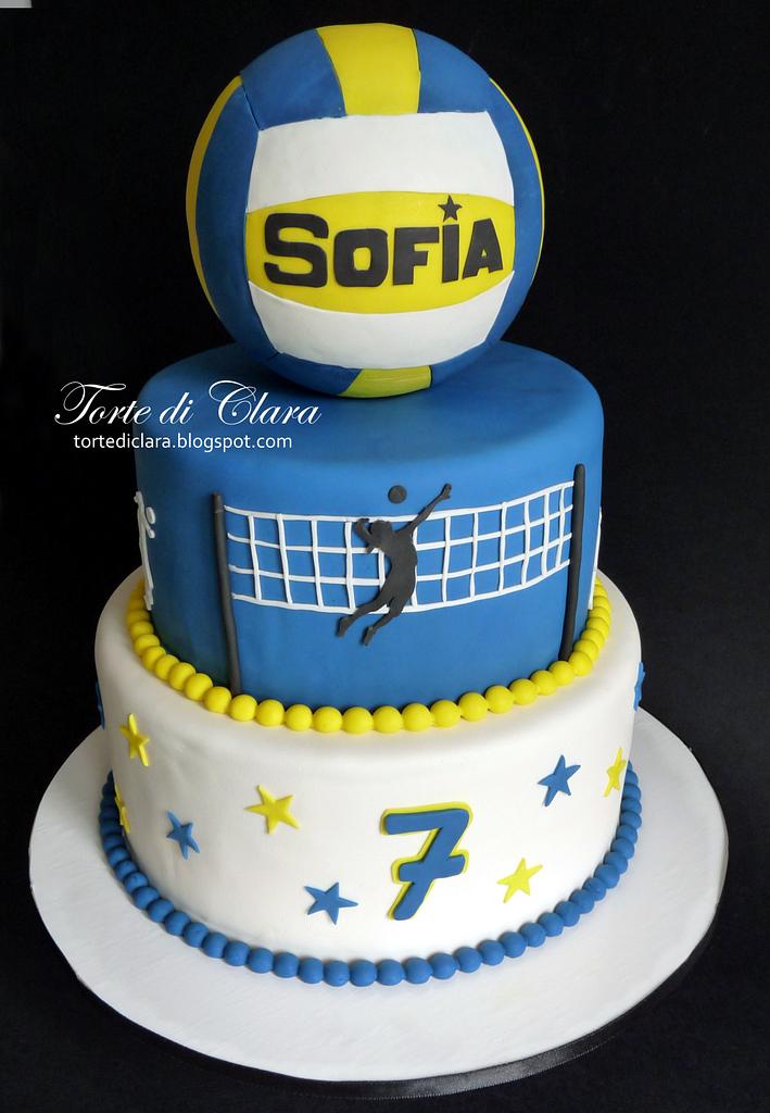 Volley cake - Decorated Cake by Clara - CakesDecor