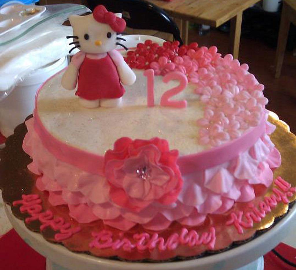 Hello Kitty Themed Birthday Cake Cake By Jeana Byrd Cakesdecor