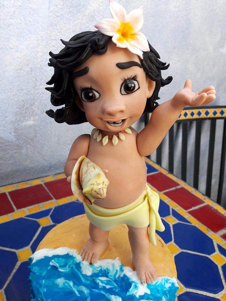 moana fondant figure