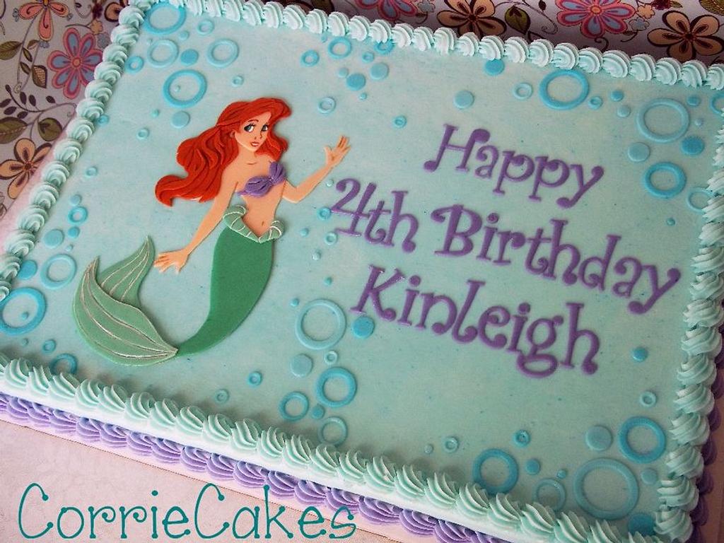 Hispanic Mermaid Sea Life and Creatures Edible Cake Topper Image ABPID – A  Birthday Place