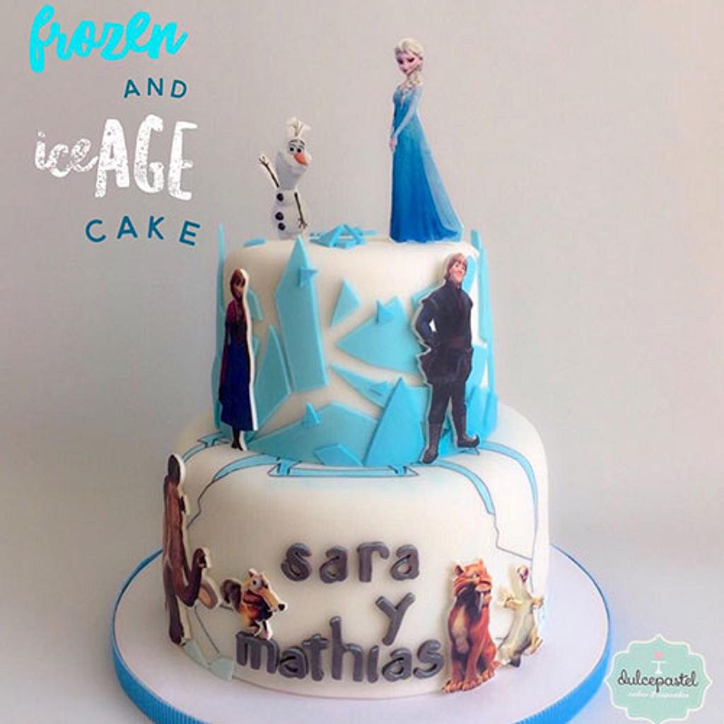 Torta Era del Hielo y Frozen en Medellín - Decorated Cake - CakesDecor