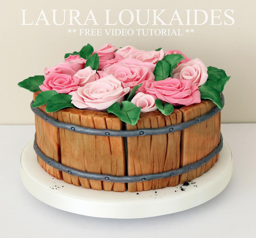 Take and Make Cake-Barrel of Flowers | teresas-custom-cakes