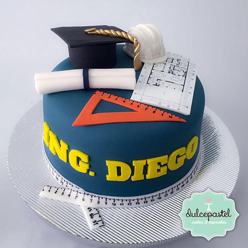 Torta Graduación de Ingenieros - Decorated Cake by - CakesDecor