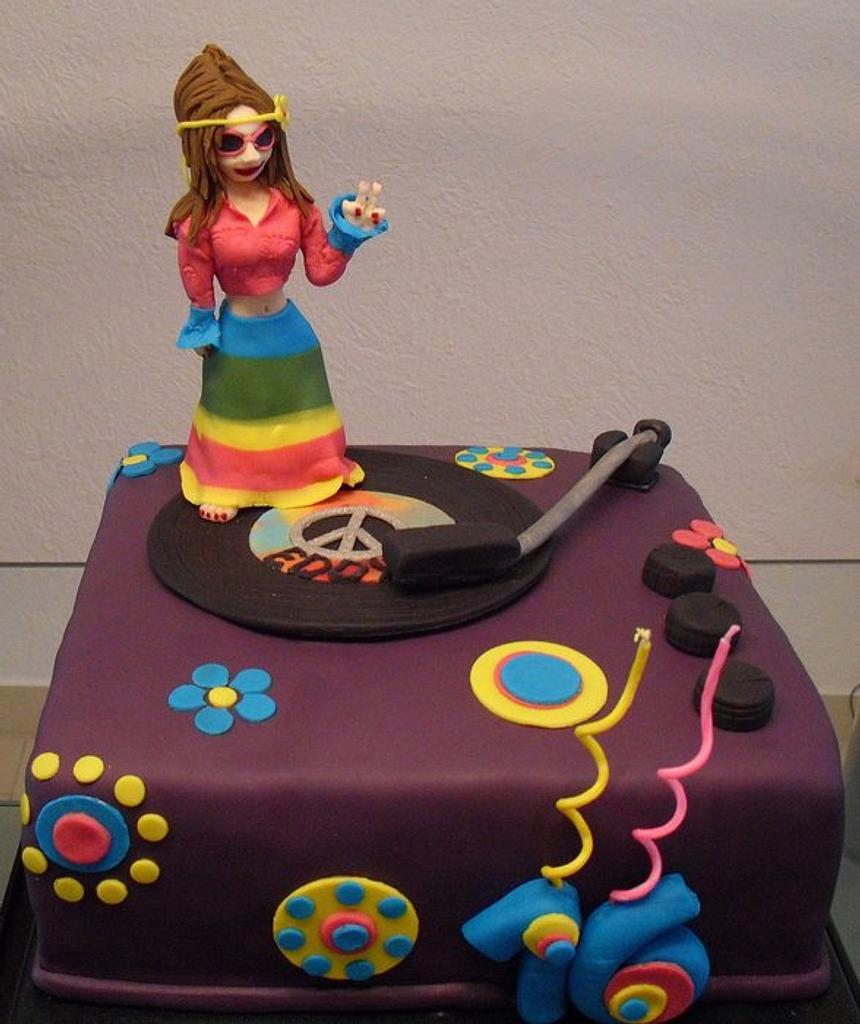Hippie themed cake : r/cakedecorating