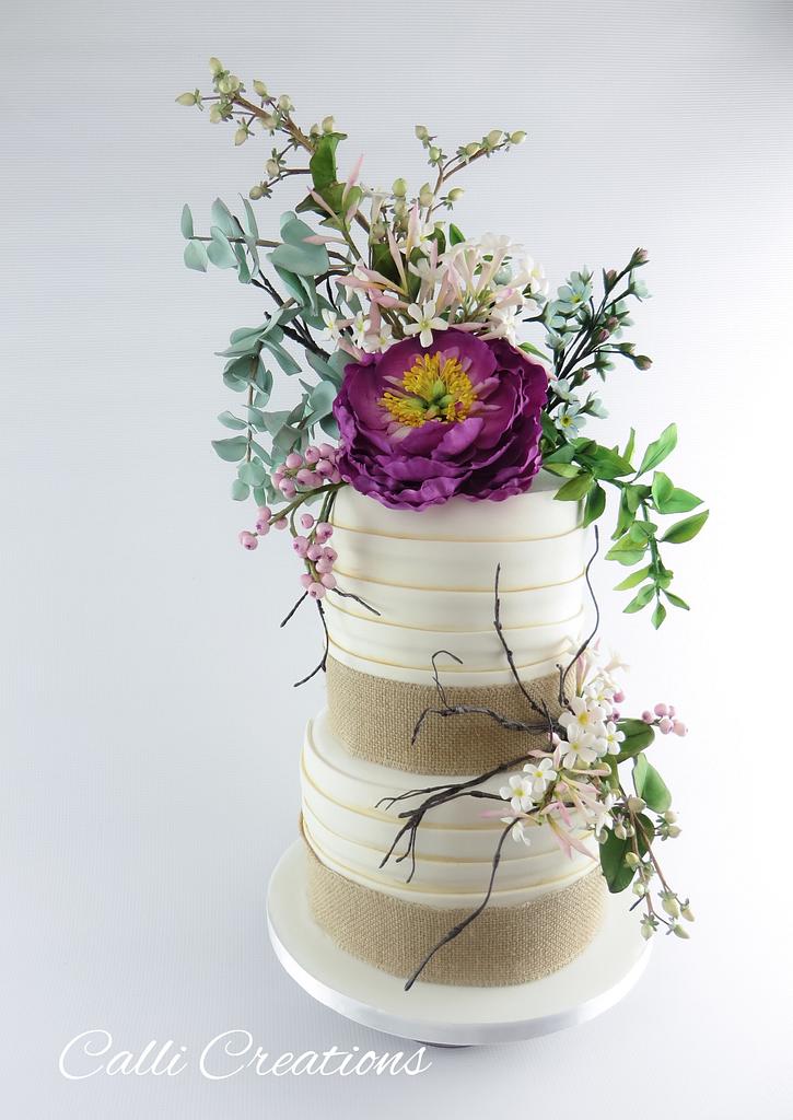 Wedding Cakes with Fresh Flowers