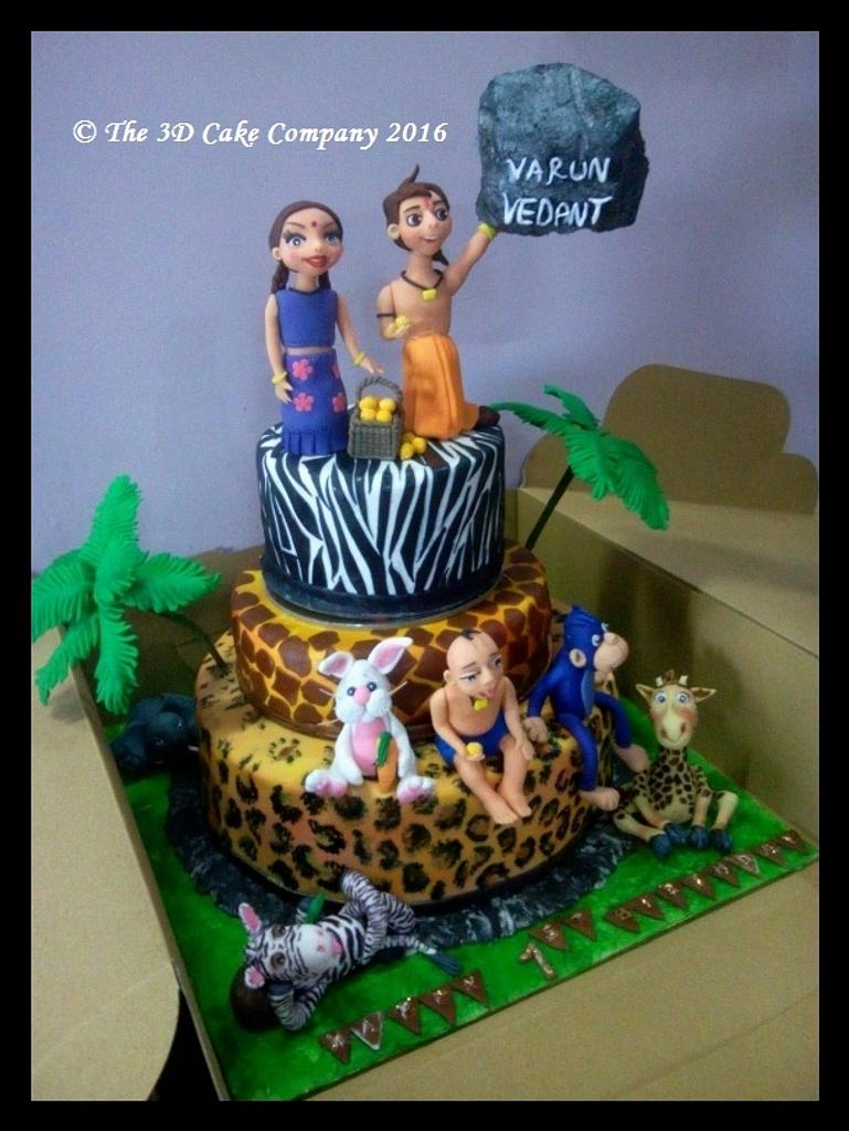 Chhota Bheem Photo cakes for Kids Birthday Parties