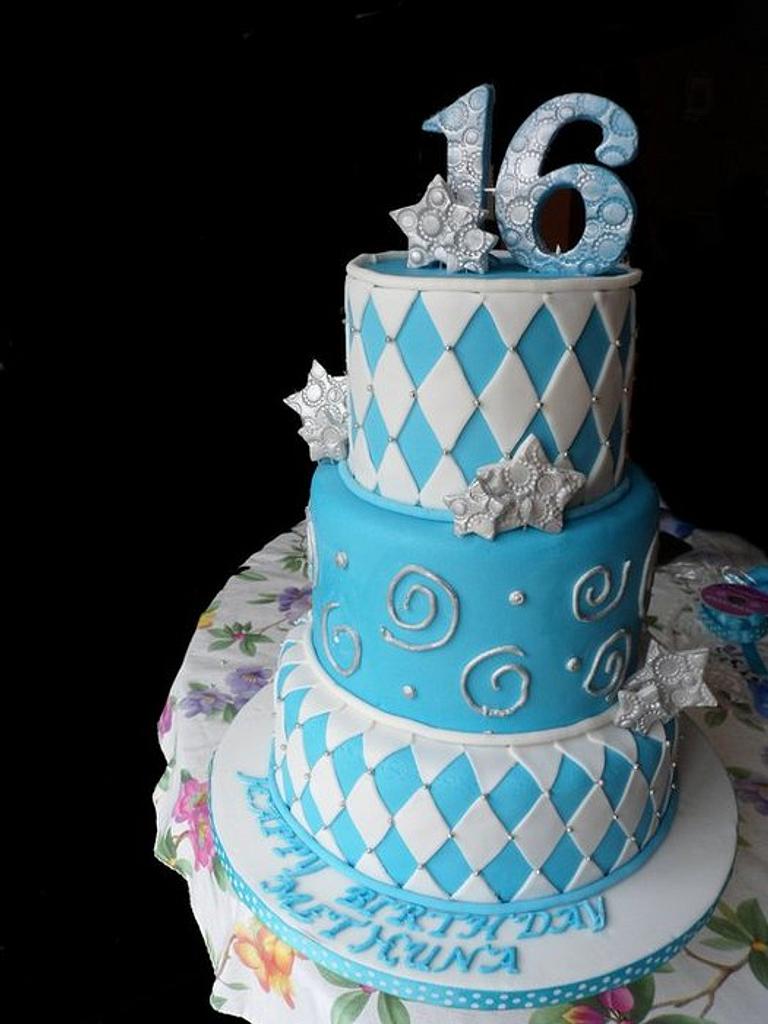 16+ Happy Birthday Blue Cake