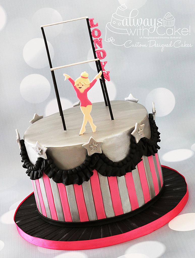 Kids Birthday Cake Gymnast Girl Sugar Stock Photo 2322216535 | Shutterstock