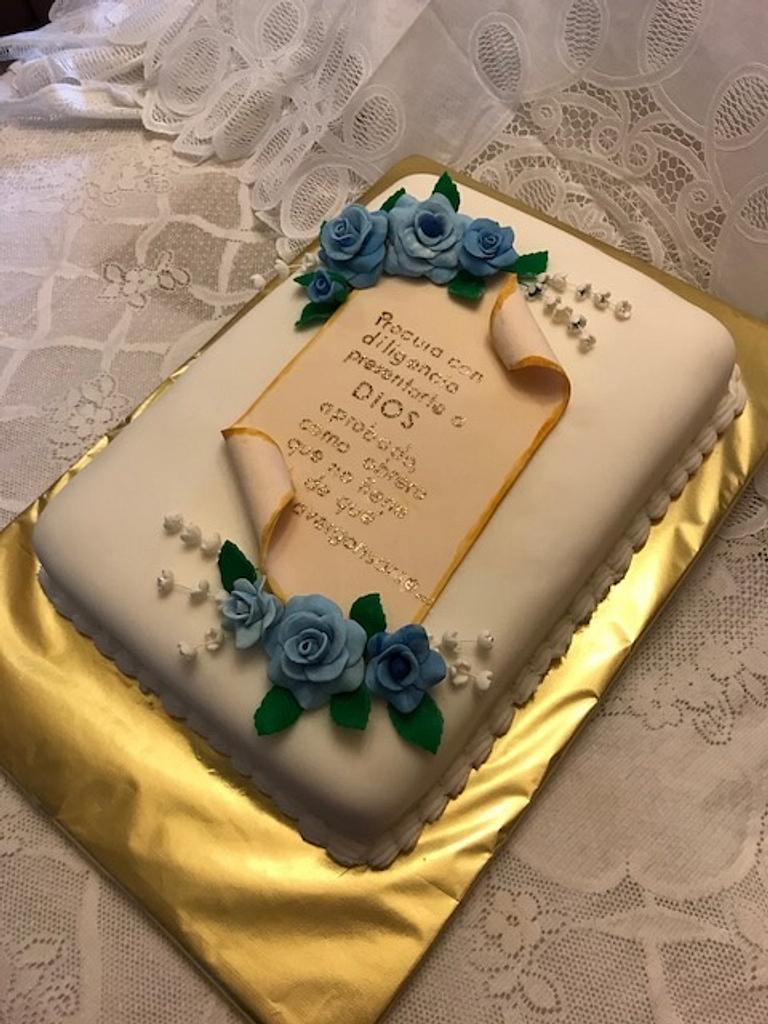 Pastor Appreciation Cake - CakeCentral.com