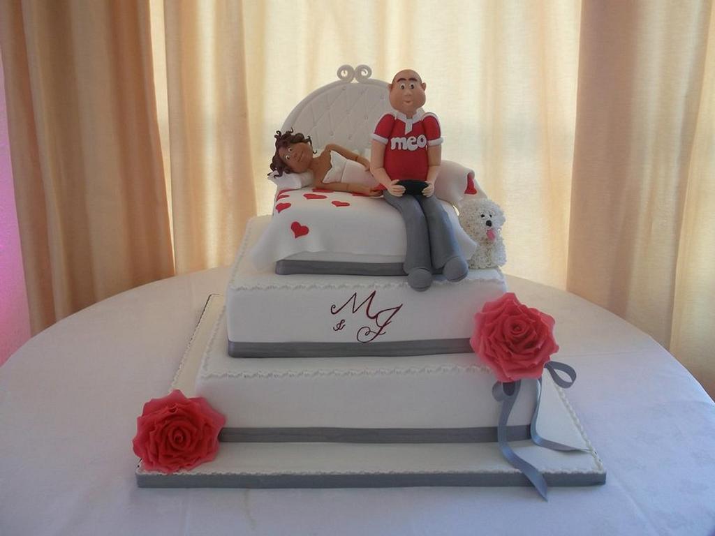 Bolo de Casamento M&J - Cake by Alexsandra Caldeira - CakesDecor