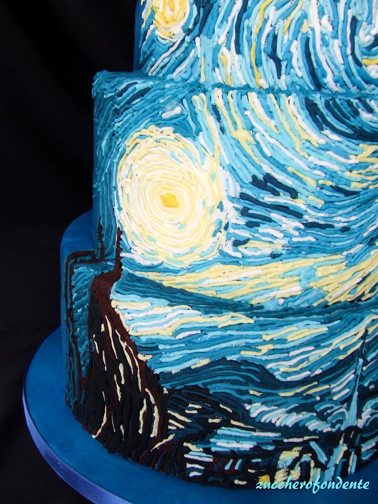Van Gogh cake - The starry night - Cake by - CakesDecor
