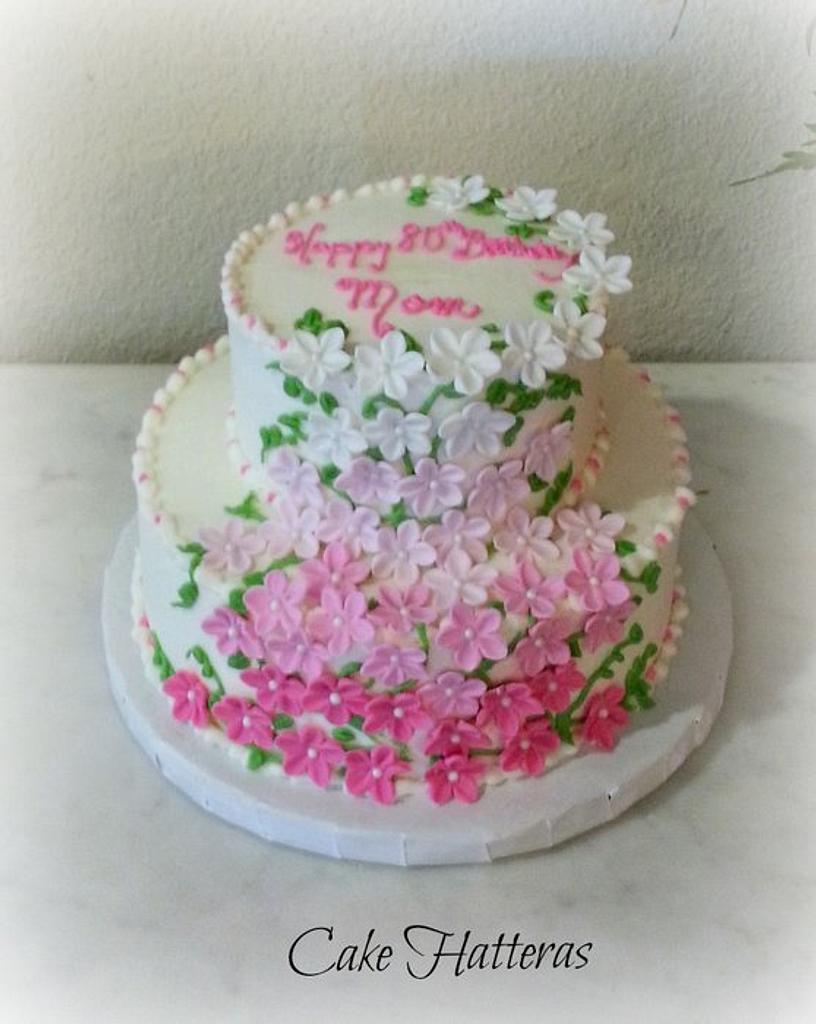 Happy 80th Birthday, Mom! - Decorated Cake by Donna - CakesDecor
