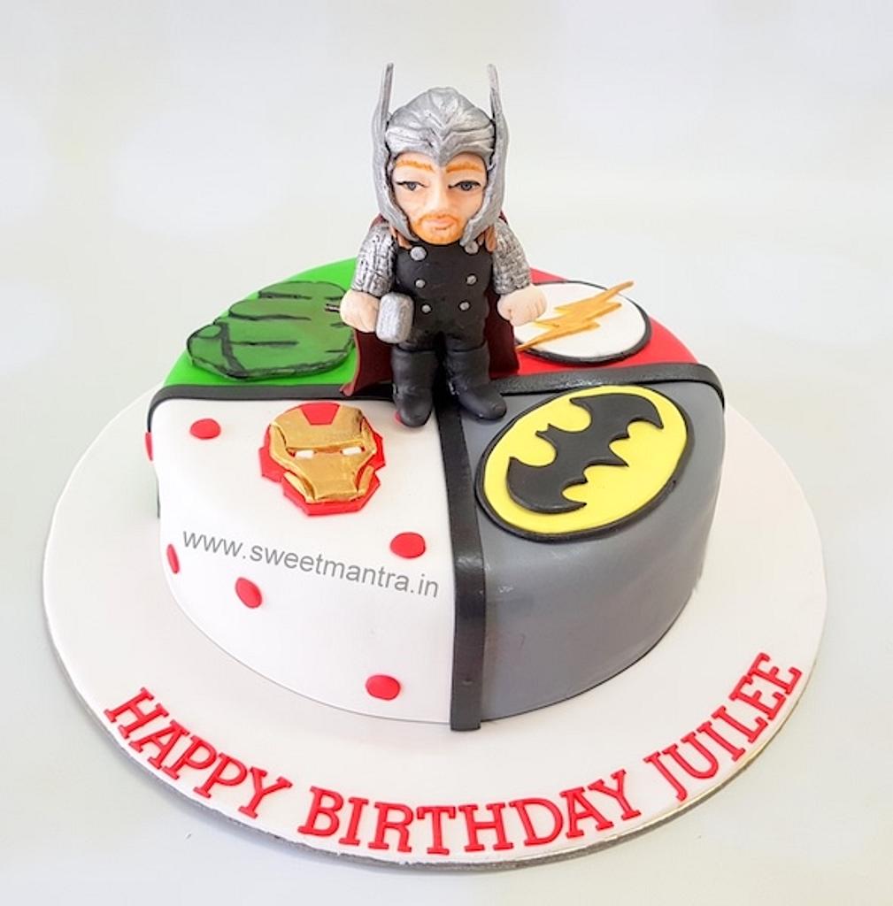 Avengers Cake | Custom Birthday Cake with The Avengers theme… | Flickr