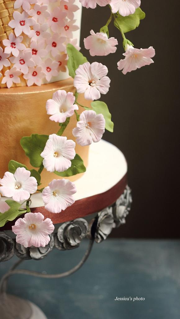MORNING GLORY WEDDING CAKE - Cake by Jessica MV - CakesDecor