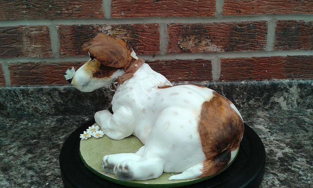 Jack Russell cake Cake by Karen's Kakery CakesDecor