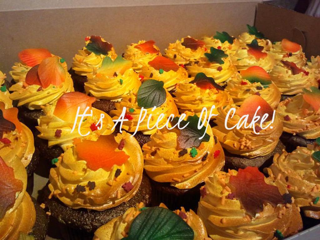 Autumn Leaves Cupcakes Cake by Rebecca CakesDecor
