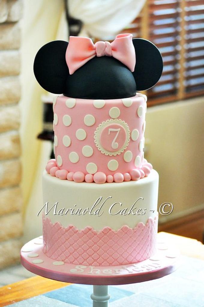 Amazon.com: Mouse Cake Topper Bow and Ears for Birthday (Pink) : Toys &  Games