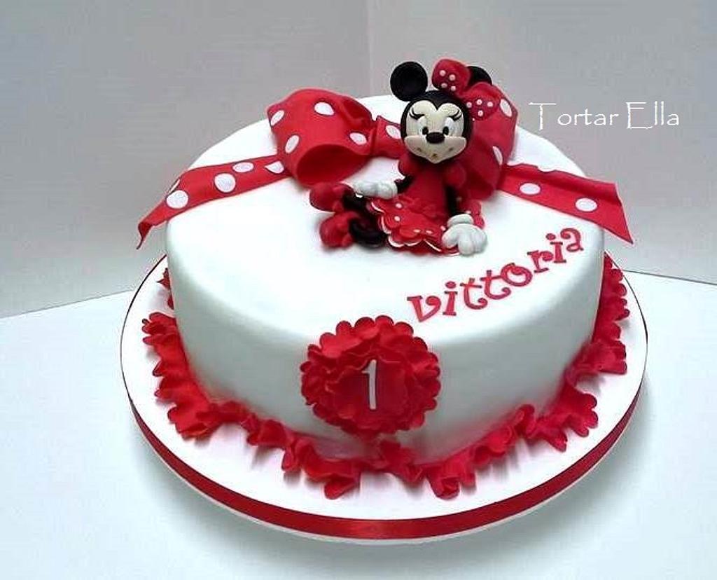 Top Cake Torta - Baby Minnie 1 anno