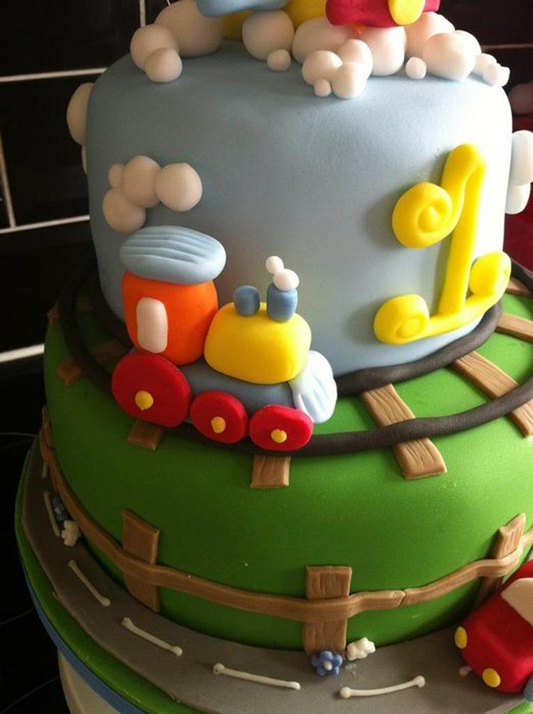 Transport themed cake - Cake by Carrie - CakesDecor