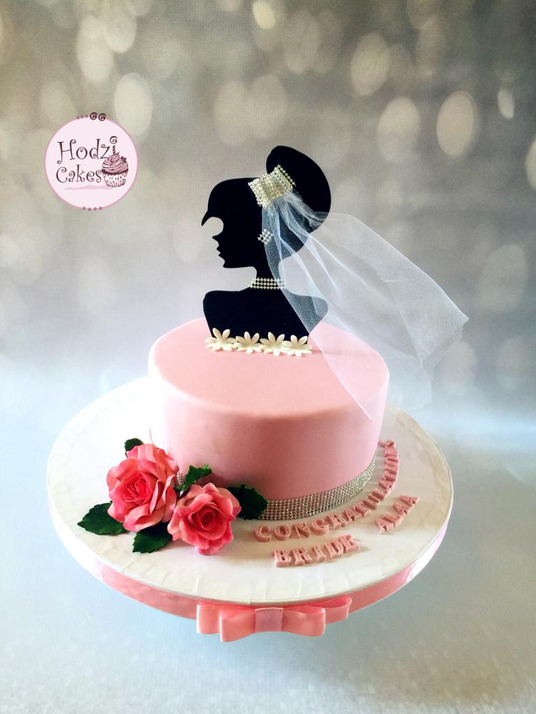 Pinky Bridal Shower Cake 💖🌷 - Cake by Hend Taha-HODZI - CakesDecor