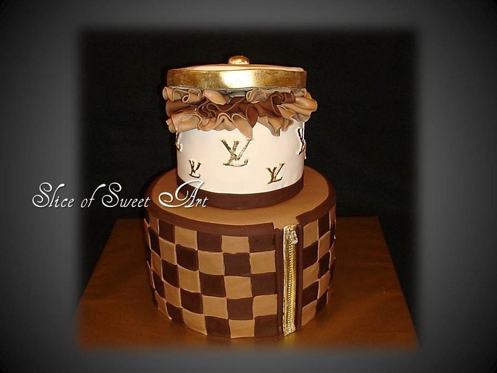 Louis Vuitton Inspired Cake - Decorated Cake by Slice of - CakesDecor