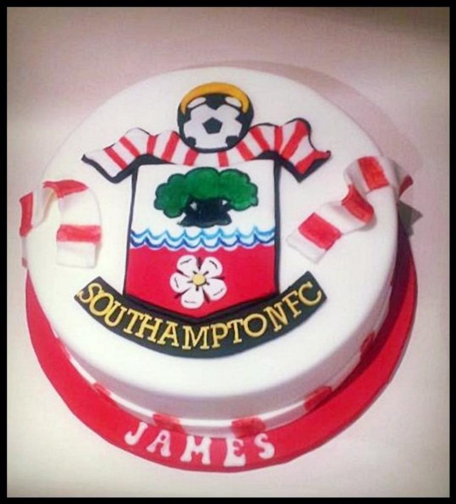 southampton fc Cake by Time for Tiffin CakesDecor