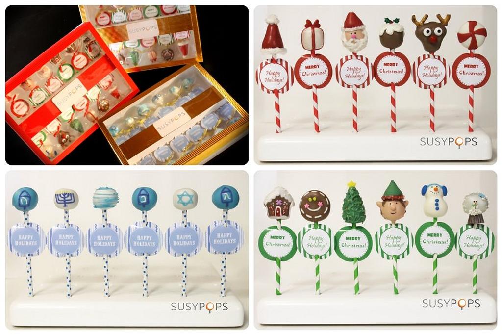 Holiday cake pops by SusyPops - Cake by Susy - CakesDecor