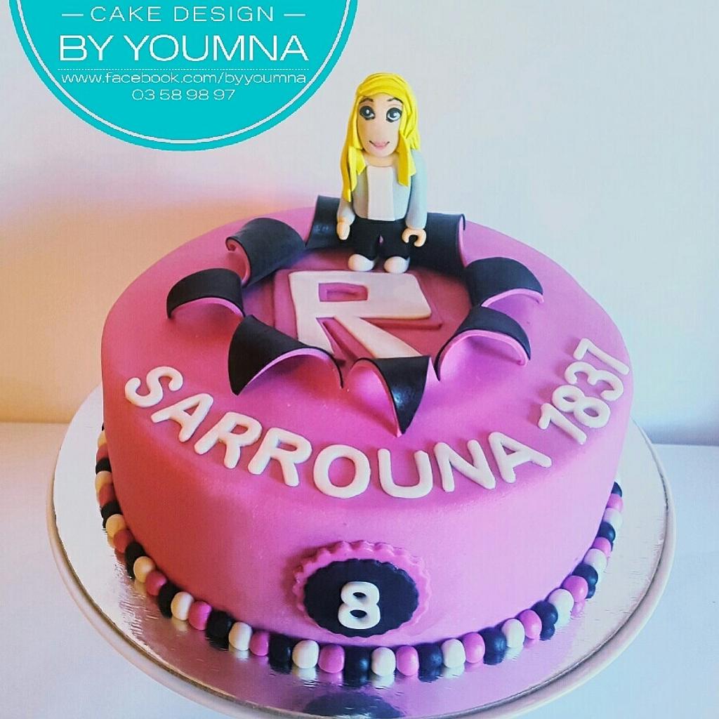 Roblox Cake By Cake Design By Youmna Cakesdecor - roblox design cake