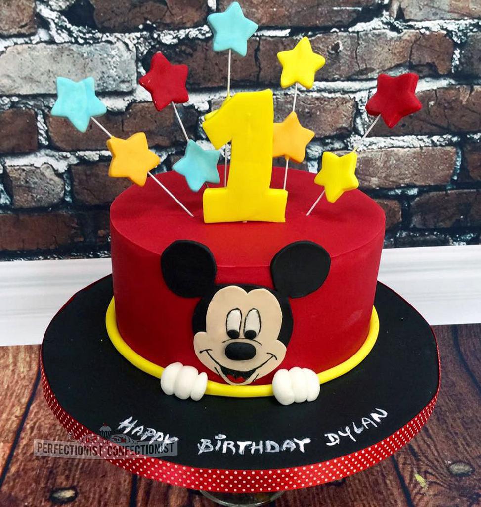 number one birthday mickey