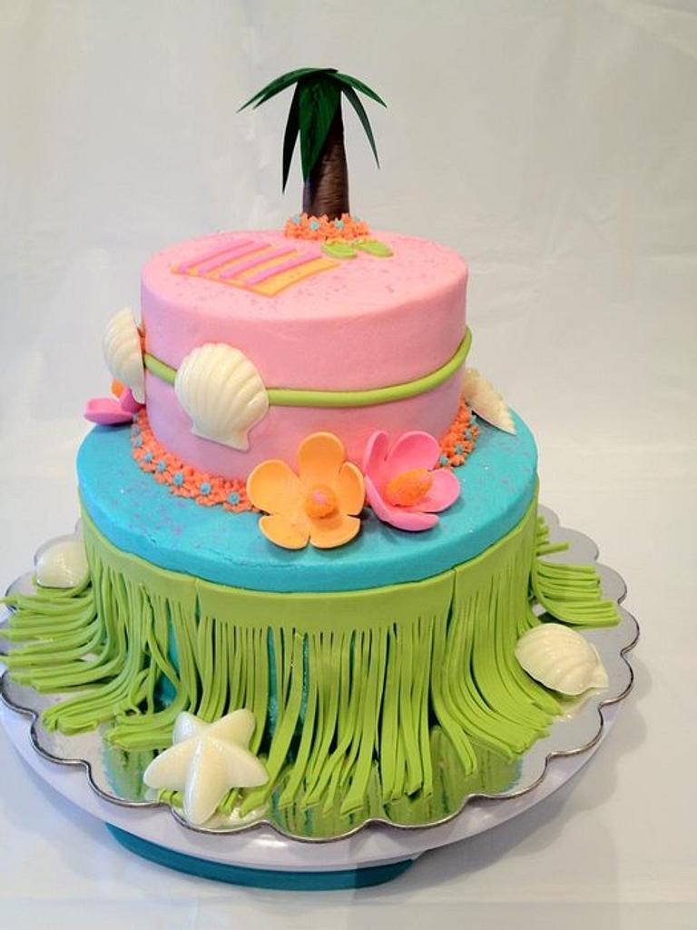 Hula Girl - Cake by Dawn Henderson - CakesDecor